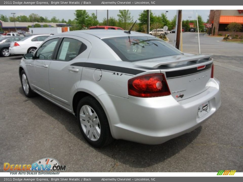2011 Dodge Avenger Express Bright Silver Metallic / Black Photo #4