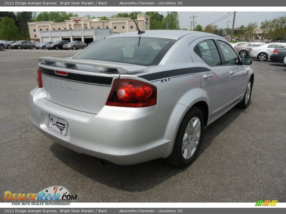 2011 Dodge Avenger Express Bright Silver Metallic / Black Photo #5