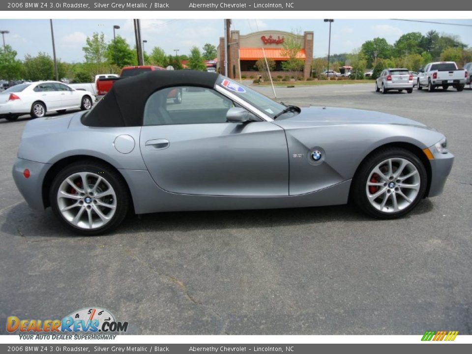 2006 BMW Z4 3.0i Roadster Silver Grey Metallic / Black Photo #6