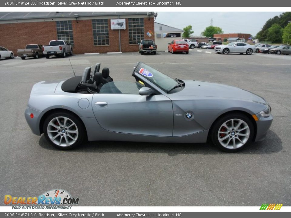 2006 BMW Z4 3.0i Roadster Silver Grey Metallic / Black Photo #20