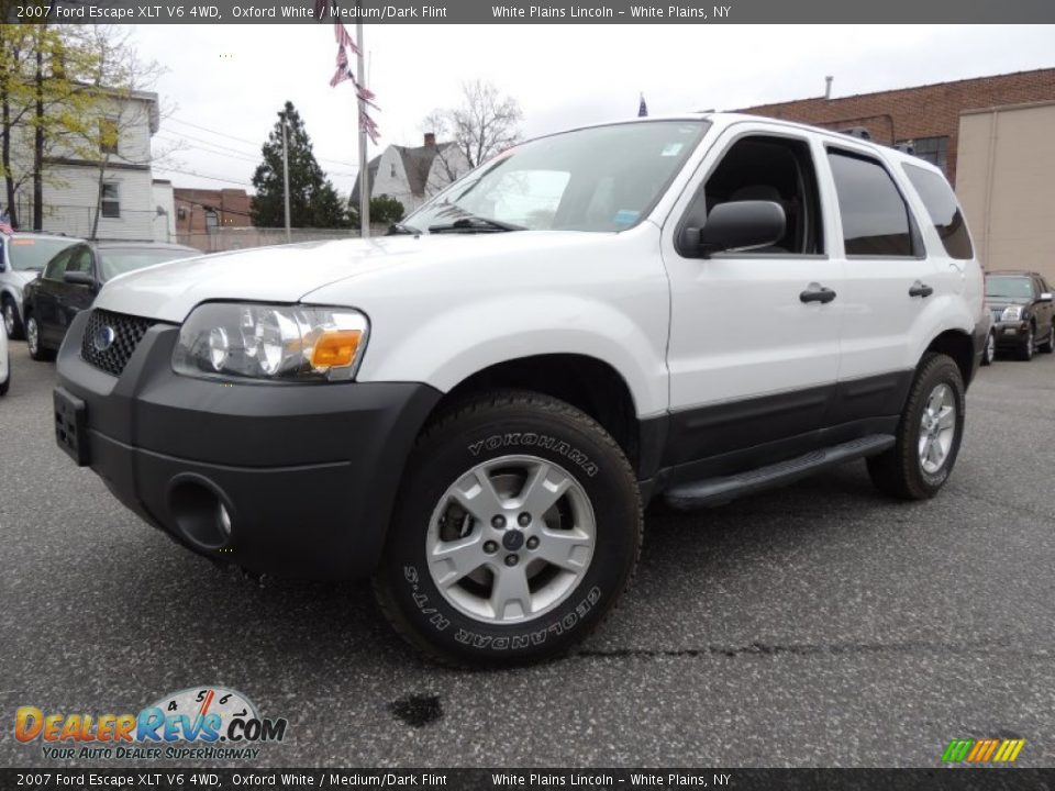 2007 Ford Escape XLT V6 4WD Oxford White / Medium/Dark Flint Photo #1