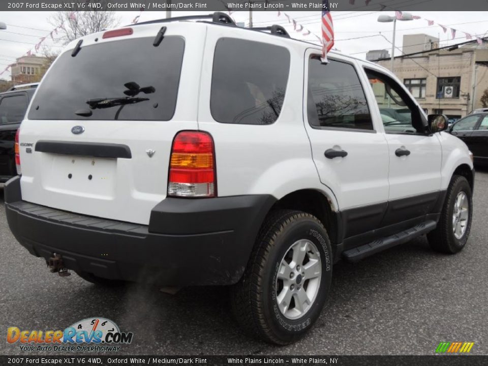 2007 Ford Escape XLT V6 4WD Oxford White / Medium/Dark Flint Photo #7