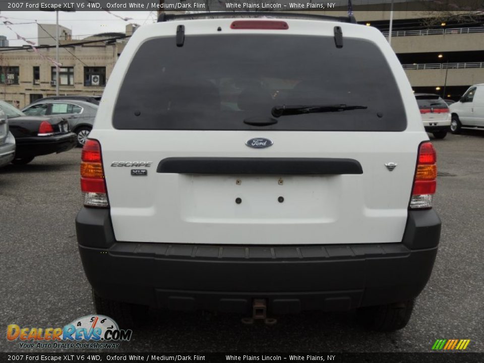 2007 Ford Escape XLT V6 4WD Oxford White / Medium/Dark Flint Photo #8