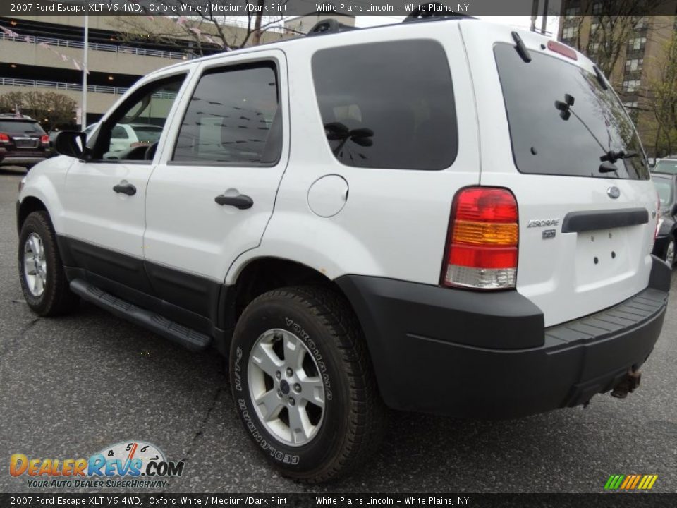 2007 Ford Escape XLT V6 4WD Oxford White / Medium/Dark Flint Photo #9