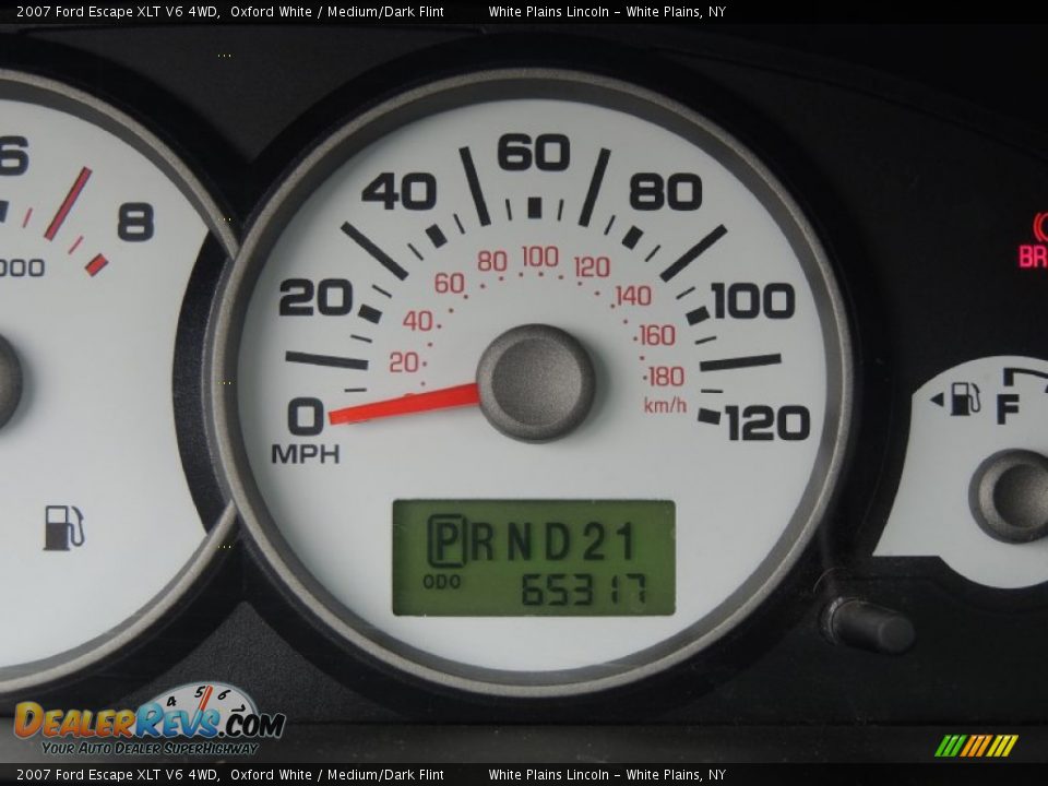 2007 Ford Escape XLT V6 4WD Oxford White / Medium/Dark Flint Photo #23