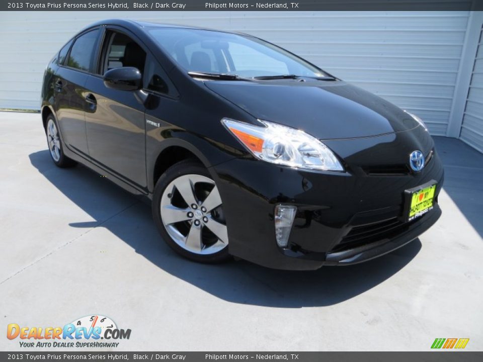 2013 Toyota Prius Persona Series Hybrid Black / Dark Gray Photo #1