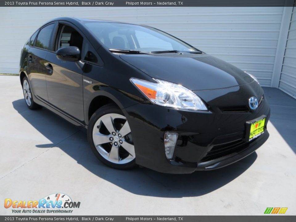 2013 Toyota Prius Persona Series Hybrid Black / Dark Gray Photo #2