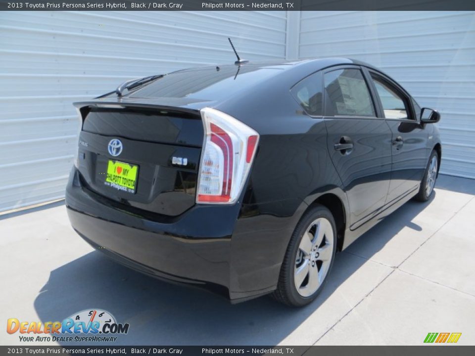 2013 Toyota Prius Persona Series Hybrid Black / Dark Gray Photo #4