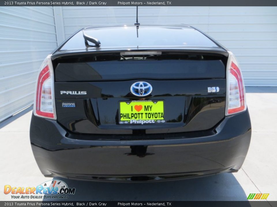 2013 Toyota Prius Persona Series Hybrid Black / Dark Gray Photo #5