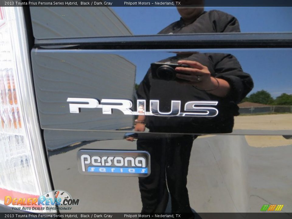 2013 Toyota Prius Persona Series Hybrid Black / Dark Gray Photo #6