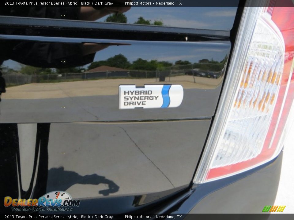 2013 Toyota Prius Persona Series Hybrid Black / Dark Gray Photo #7