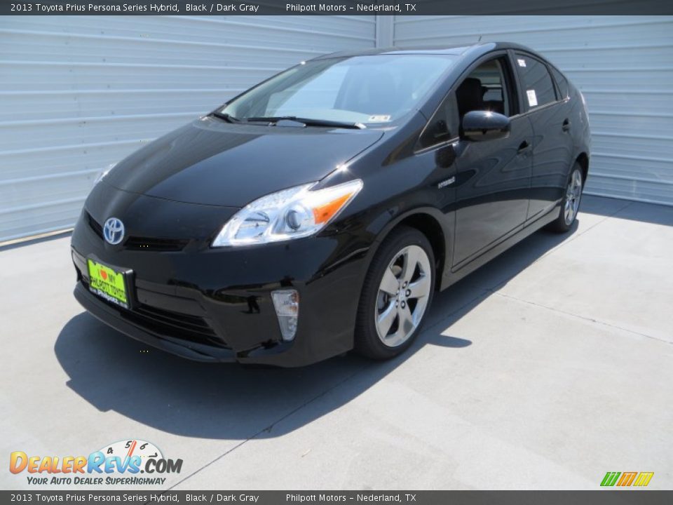 2013 Toyota Prius Persona Series Hybrid Black / Dark Gray Photo #9