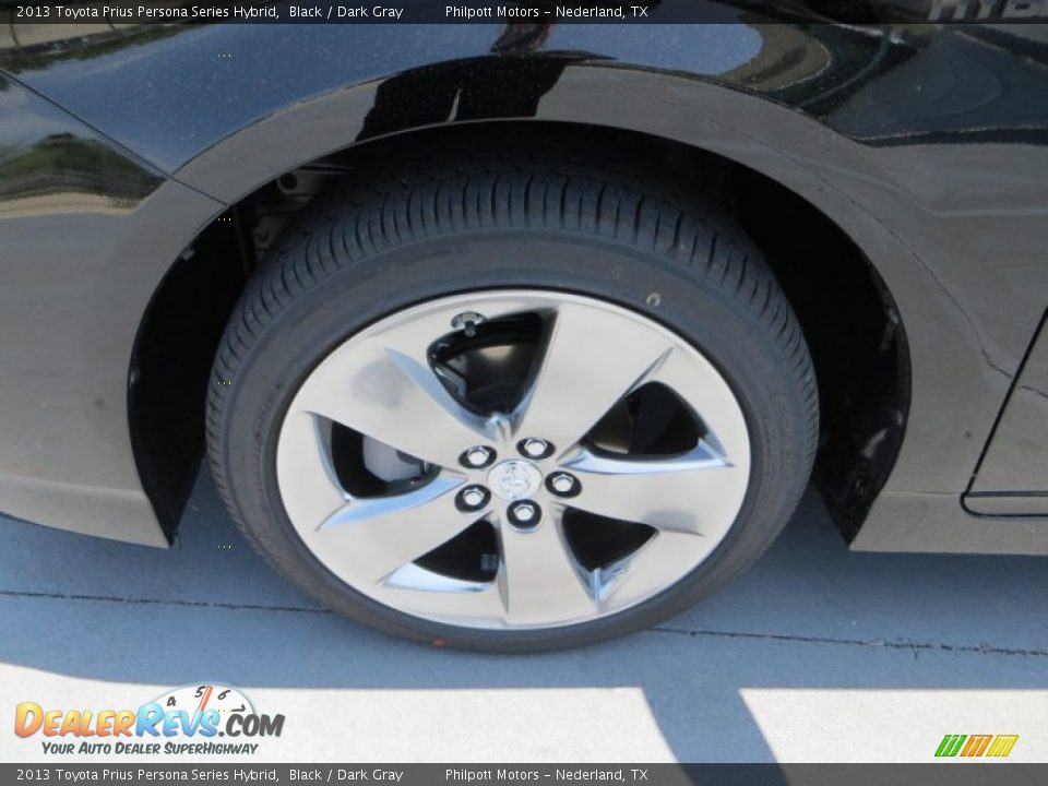 2013 Toyota Prius Persona Series Hybrid Black / Dark Gray Photo #13