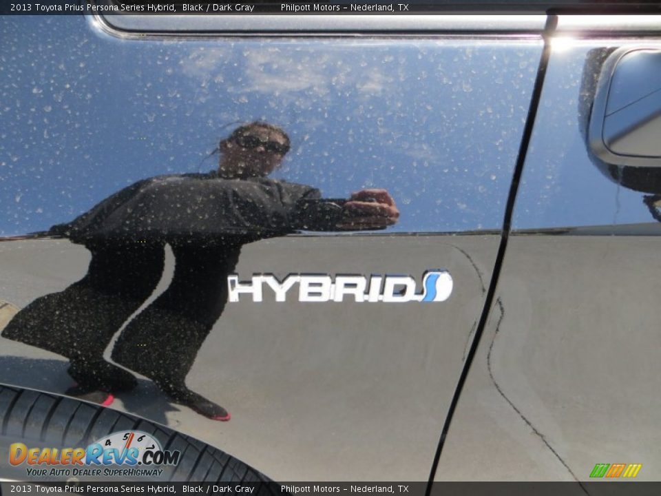 2013 Toyota Prius Persona Series Hybrid Black / Dark Gray Photo #14