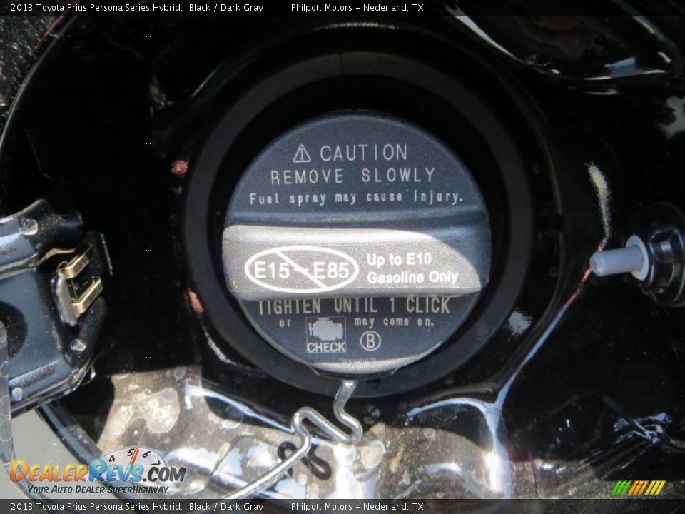 2013 Toyota Prius Persona Series Hybrid Black / Dark Gray Photo #16