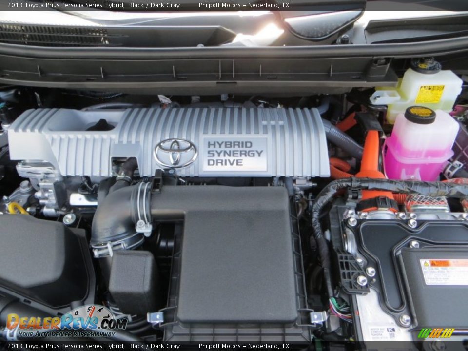 2013 Toyota Prius Persona Series Hybrid Black / Dark Gray Photo #18
