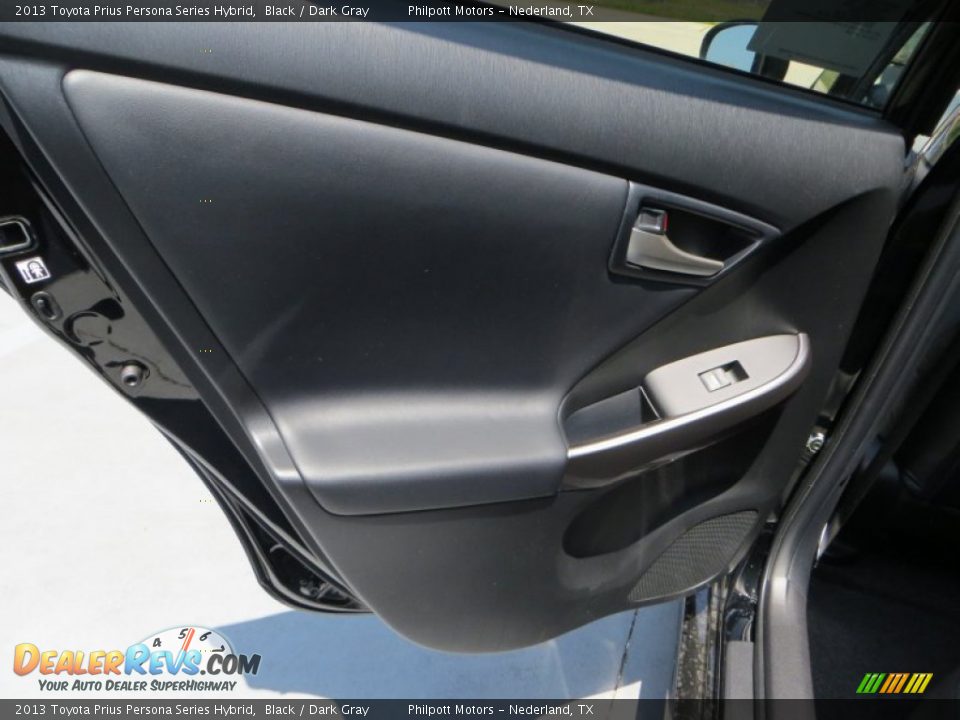 2013 Toyota Prius Persona Series Hybrid Black / Dark Gray Photo #20