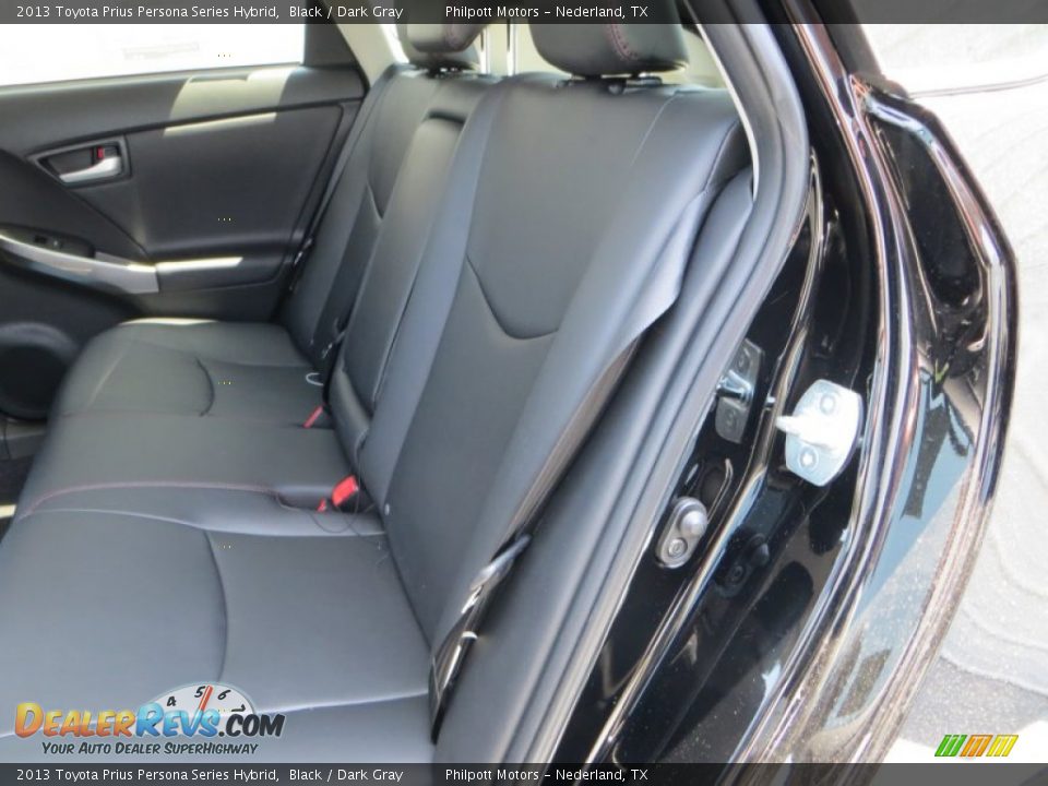 2013 Toyota Prius Persona Series Hybrid Black / Dark Gray Photo #21