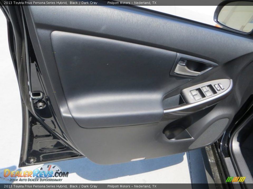 2013 Toyota Prius Persona Series Hybrid Black / Dark Gray Photo #22
