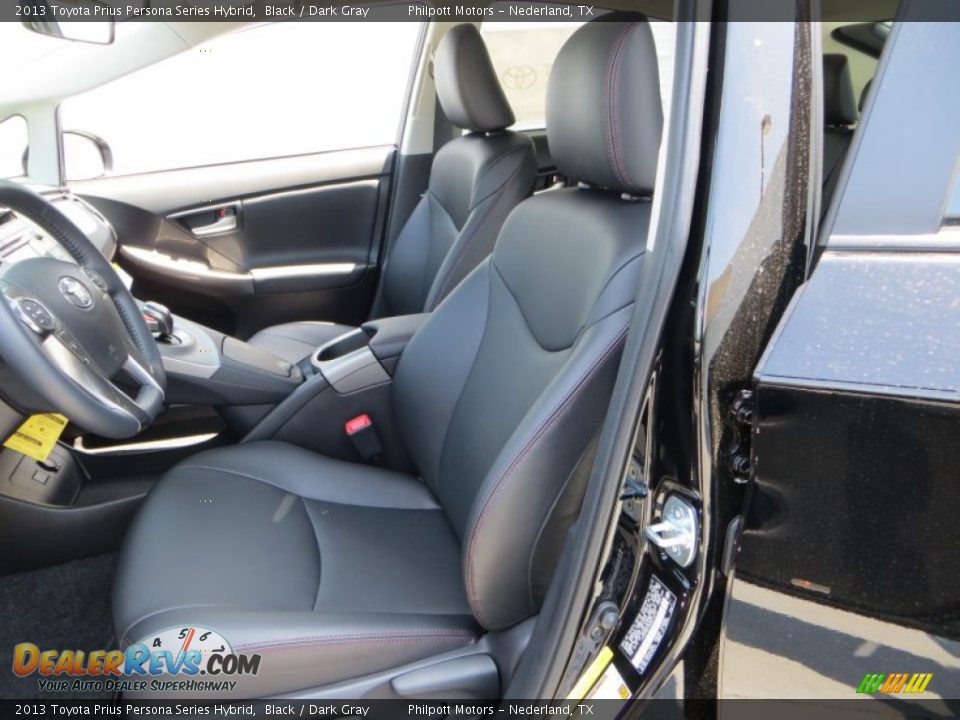 2013 Toyota Prius Persona Series Hybrid Black / Dark Gray Photo #23