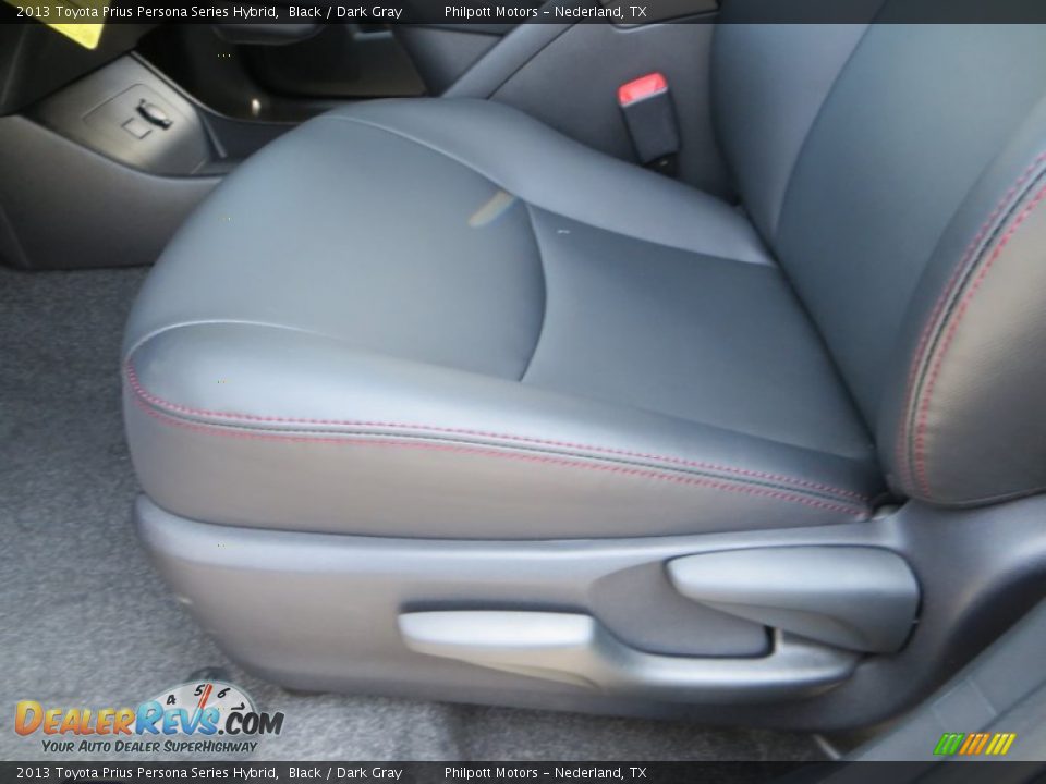2013 Toyota Prius Persona Series Hybrid Black / Dark Gray Photo #24