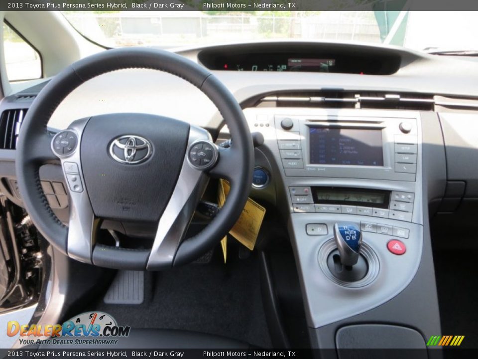 2013 Toyota Prius Persona Series Hybrid Black / Dark Gray Photo #25