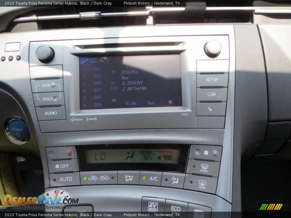 2013 Toyota Prius Persona Series Hybrid Black / Dark Gray Photo #27