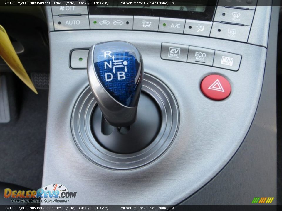 2013 Toyota Prius Persona Series Hybrid Black / Dark Gray Photo #28