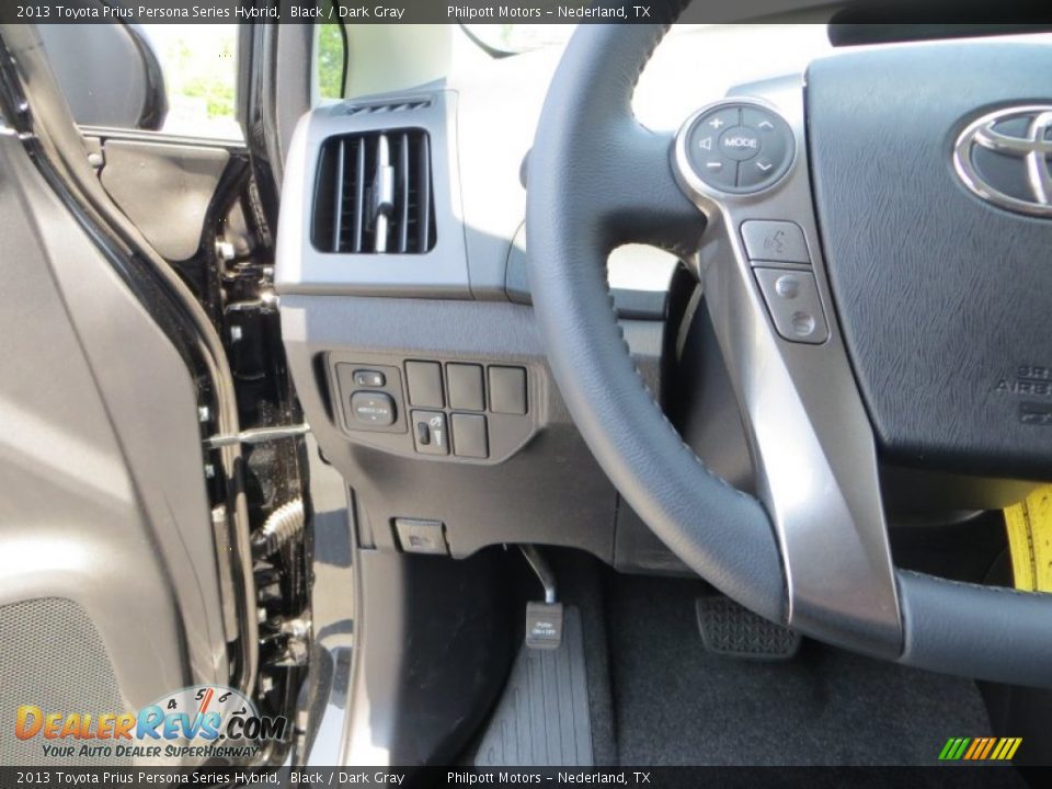 2013 Toyota Prius Persona Series Hybrid Black / Dark Gray Photo #31