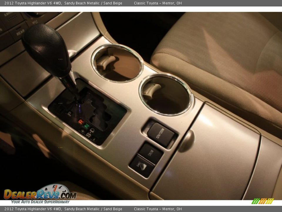 2012 Toyota Highlander V6 4WD Sandy Beach Metallic / Sand Beige Photo #9