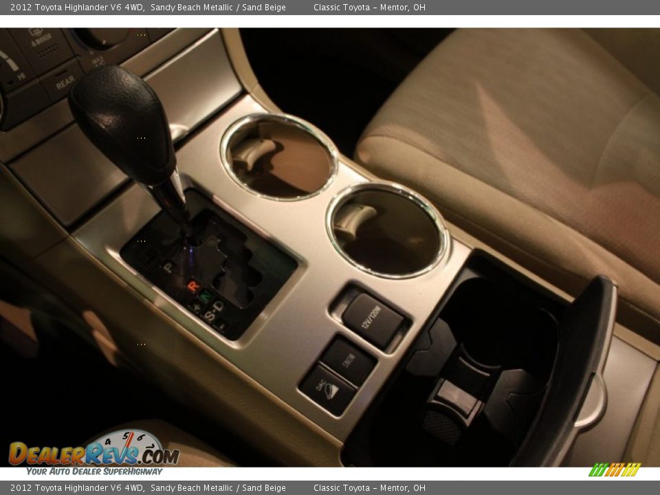 2012 Toyota Highlander V6 4WD Sandy Beach Metallic / Sand Beige Photo #10