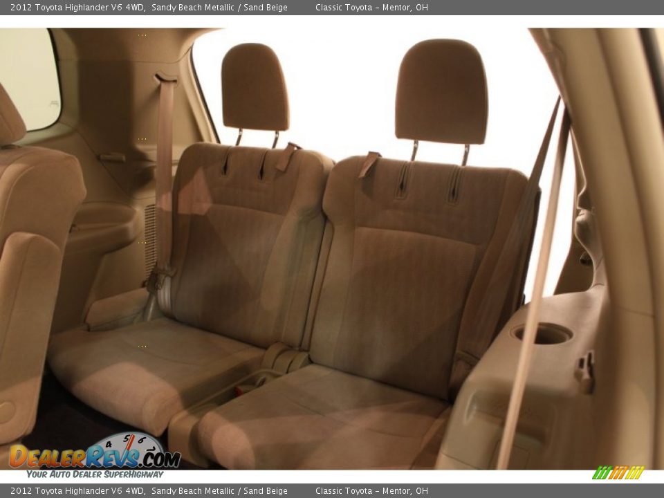 2012 Toyota Highlander V6 4WD Sandy Beach Metallic / Sand Beige Photo #14