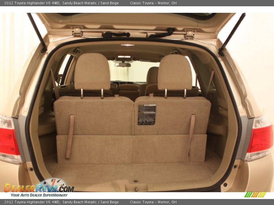2012 Toyota Highlander V6 4WD Sandy Beach Metallic / Sand Beige Photo #16