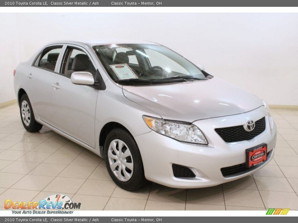 2010 Toyota Corolla LE Classic Silver Metallic / Ash Photo #1