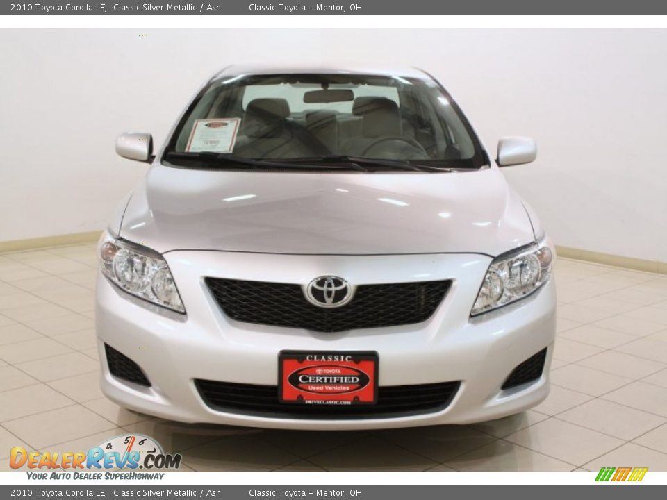 2010 Toyota Corolla LE Classic Silver Metallic / Ash Photo #2