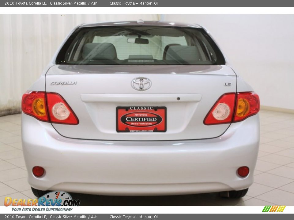 2010 Toyota Corolla LE Classic Silver Metallic / Ash Photo #13