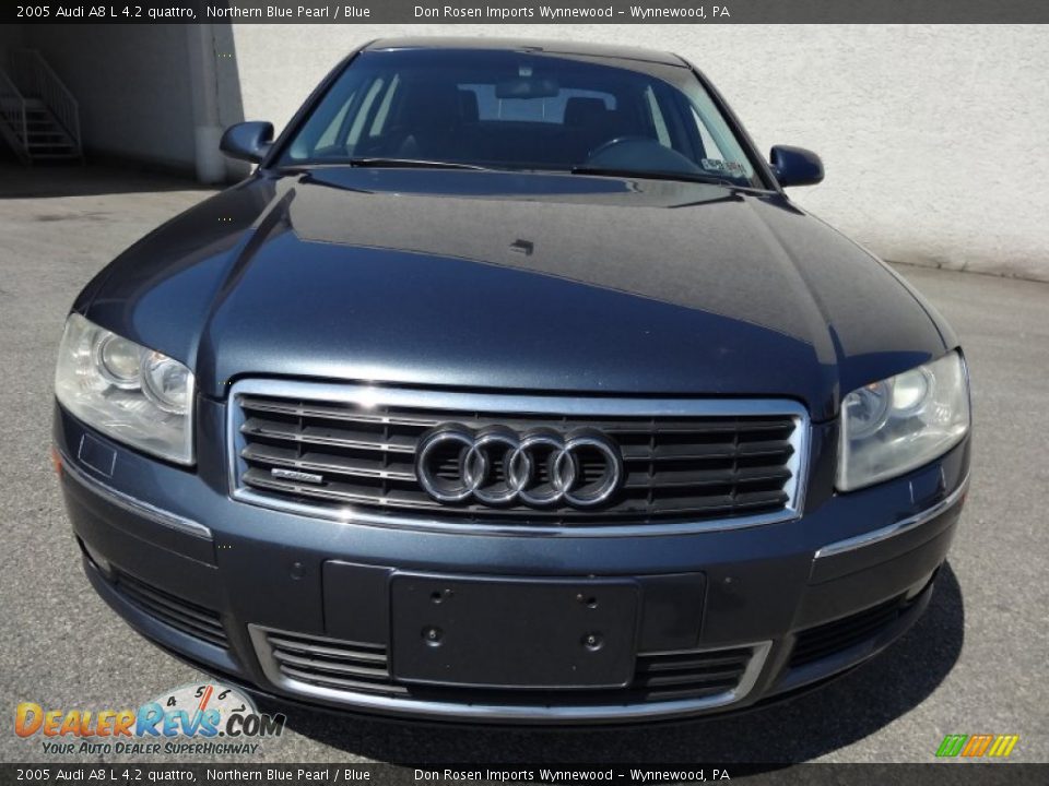 2005 Audi A8 L 4.2 quattro Northern Blue Pearl / Blue Photo #3