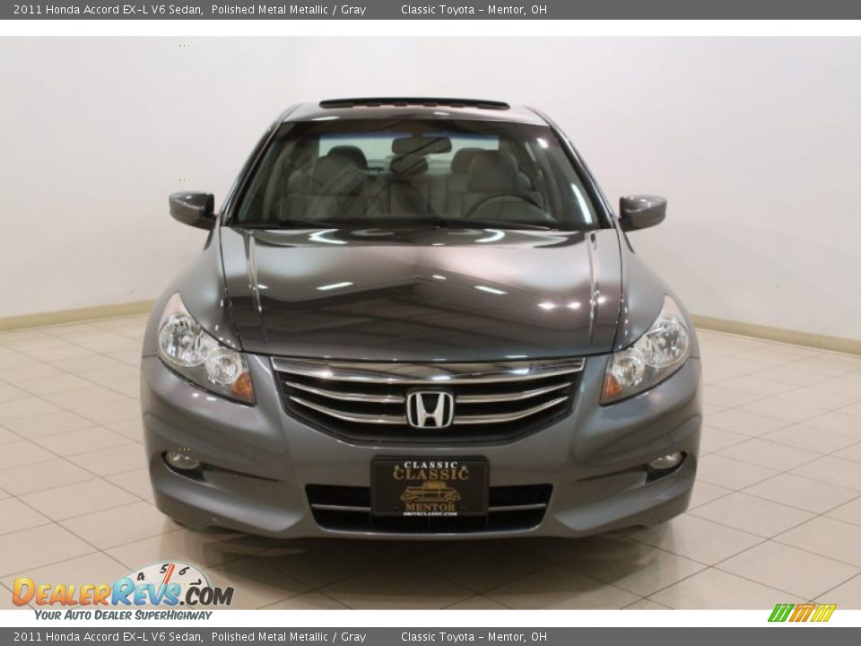 2011 Honda Accord EX-L V6 Sedan Polished Metal Metallic / Gray Photo #2