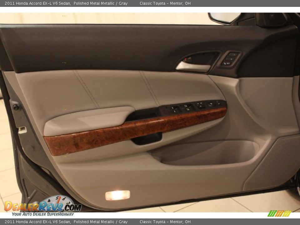 2011 Honda Accord EX-L V6 Sedan Polished Metal Metallic / Gray Photo #4