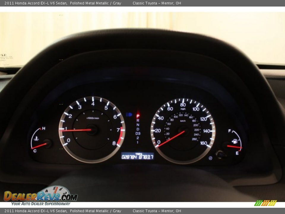 2011 Honda Accord EX-L V6 Sedan Gauges Photo #7