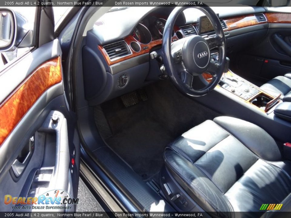 Blue Interior - 2005 Audi A8 L 4.2 quattro Photo #12