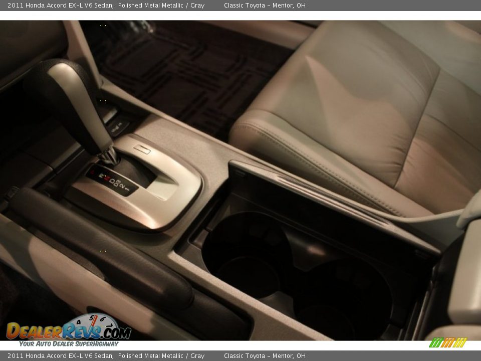2011 Honda Accord EX-L V6 Sedan Polished Metal Metallic / Gray Photo #10
