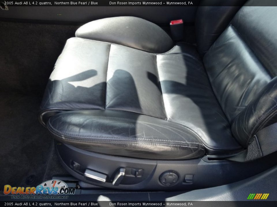 2005 Audi A8 L 4.2 quattro Northern Blue Pearl / Blue Photo #15