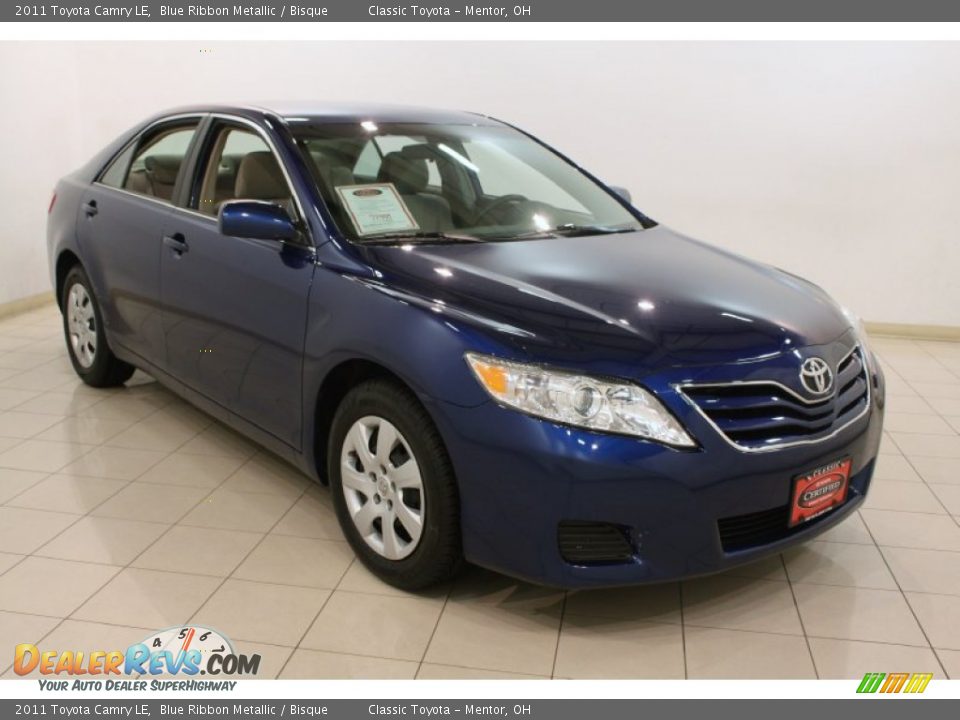 2011 Toyota Camry LE Blue Ribbon Metallic / Bisque Photo #1