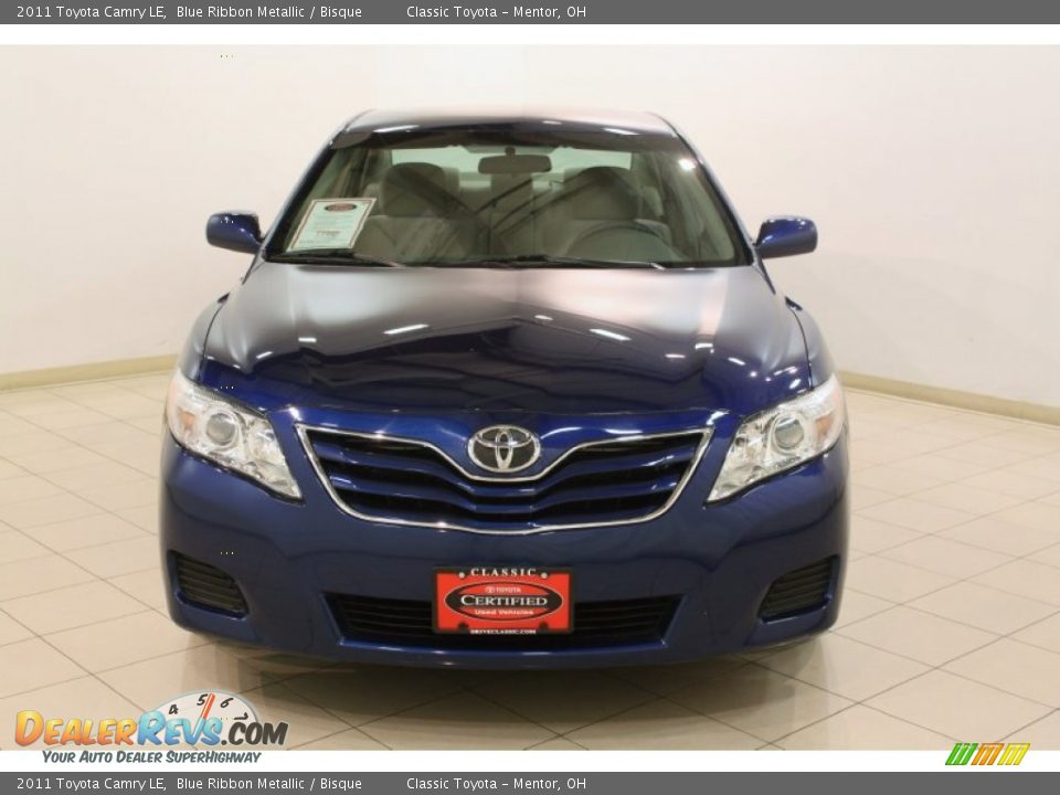 2011 Toyota Camry LE Blue Ribbon Metallic / Bisque Photo #2