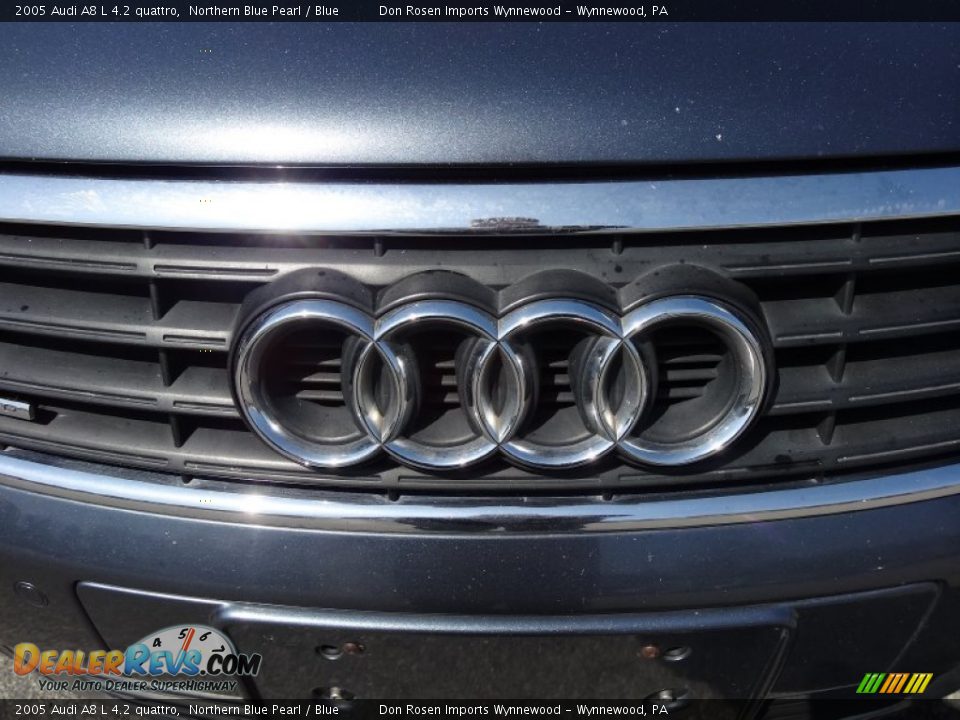 2005 Audi A8 L 4.2 quattro Northern Blue Pearl / Blue Photo #33