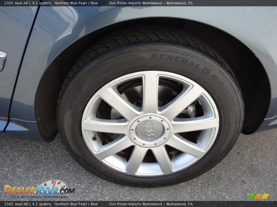 2005 Audi A8 L 4.2 quattro Northern Blue Pearl / Blue Photo #36