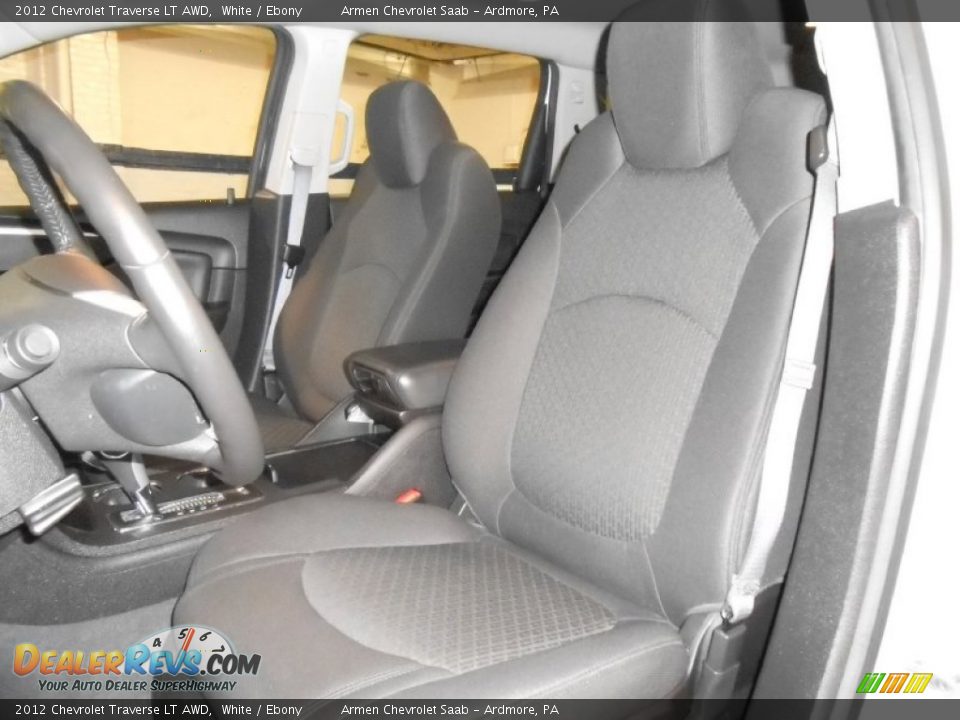 2012 Chevrolet Traverse LT AWD White / Ebony Photo #11