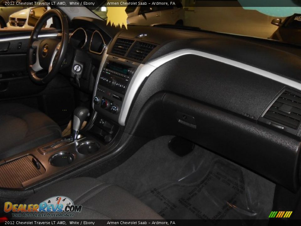 2012 Chevrolet Traverse LT AWD White / Ebony Photo #12