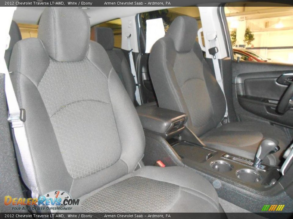 2012 Chevrolet Traverse LT AWD White / Ebony Photo #14
